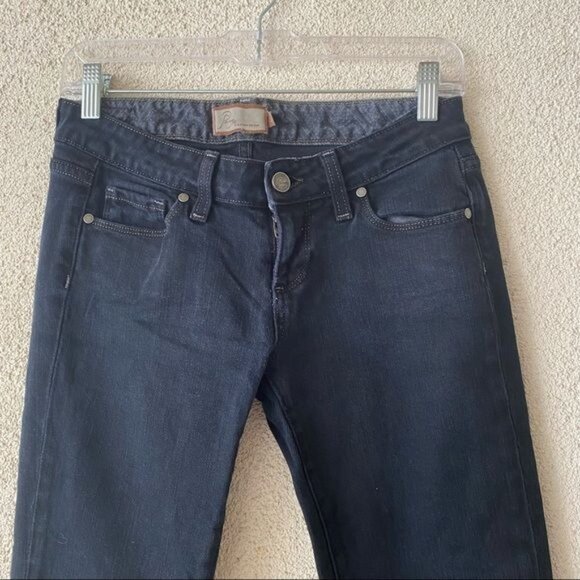 Paige Womens Jeans Denim Blue Heights Low Rise Skinny Leg 5 Pocket Size 25 - Picture 2 of 11